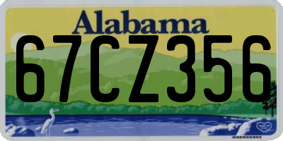 AL license plate 67CZ356