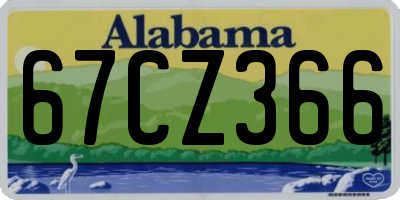 AL license plate 67CZ366