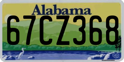 AL license plate 67CZ368
