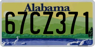 AL license plate 67CZ371