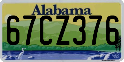 AL license plate 67CZ376