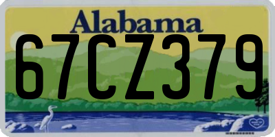 AL license plate 67CZ379