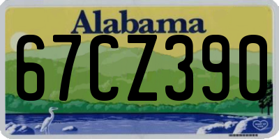 AL license plate 67CZ390