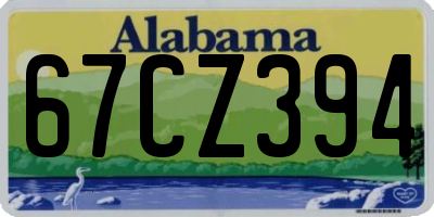 AL license plate 67CZ394