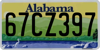 AL license plate 67CZ397