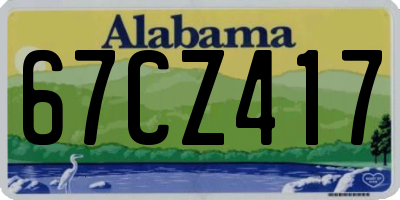 AL license plate 67CZ417