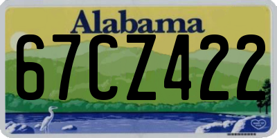 AL license plate 67CZ422