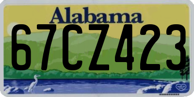 AL license plate 67CZ423