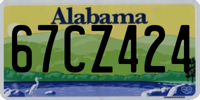 AL license plate 67CZ424