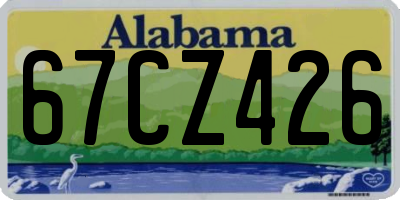 AL license plate 67CZ426