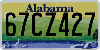 AL license plate 67CZ427