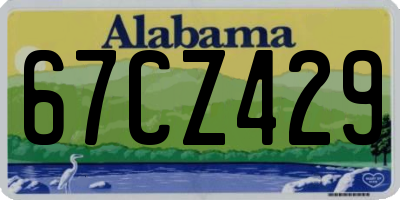 AL license plate 67CZ429