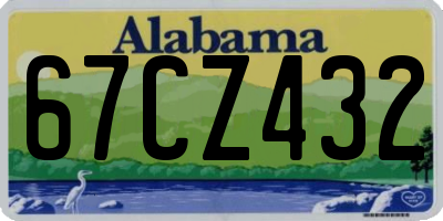 AL license plate 67CZ432