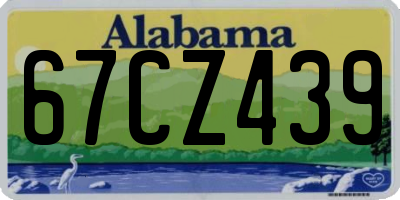 AL license plate 67CZ439