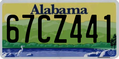 AL license plate 67CZ441