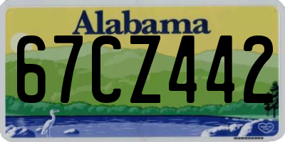 AL license plate 67CZ442