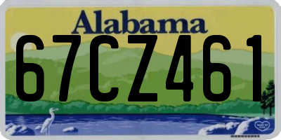 AL license plate 67CZ461