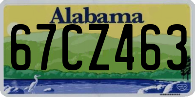 AL license plate 67CZ463