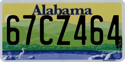 AL license plate 67CZ464