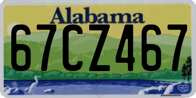 AL license plate 67CZ467