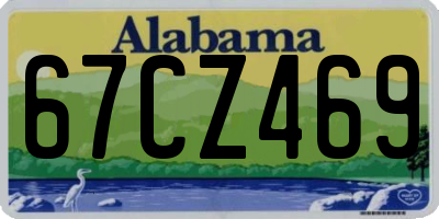 AL license plate 67CZ469