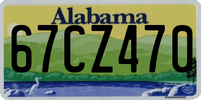 AL license plate 67CZ470