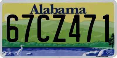 AL license plate 67CZ471