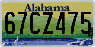 AL license plate 67CZ475