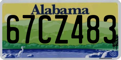 AL license plate 67CZ483