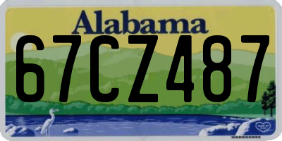 AL license plate 67CZ487