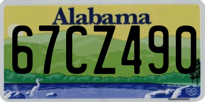 AL license plate 67CZ490