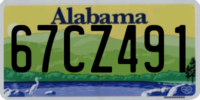 AL license plate 67CZ491