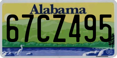 AL license plate 67CZ495