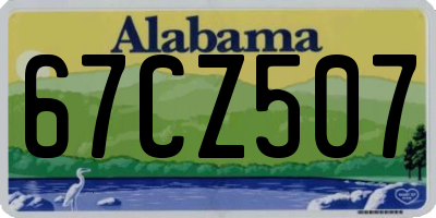 AL license plate 67CZ507