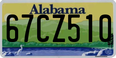 AL license plate 67CZ510