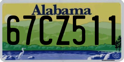 AL license plate 67CZ511