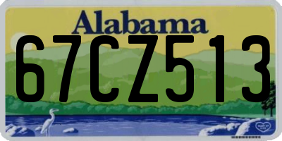 AL license plate 67CZ513