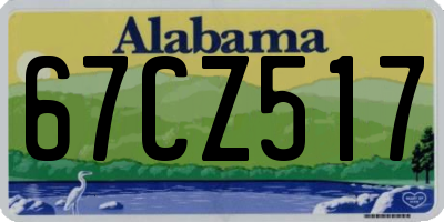 AL license plate 67CZ517