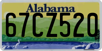 AL license plate 67CZ520