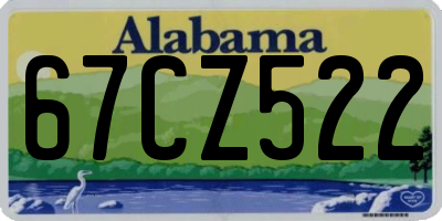 AL license plate 67CZ522