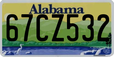 AL license plate 67CZ532