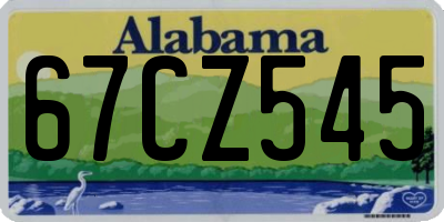 AL license plate 67CZ545