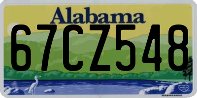 AL license plate 67CZ548