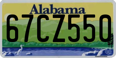 AL license plate 67CZ550