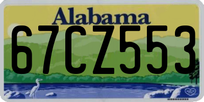 AL license plate 67CZ553