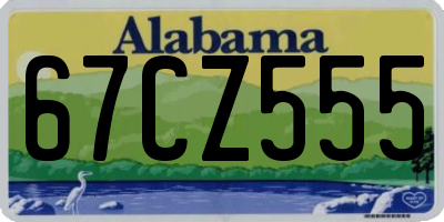 AL license plate 67CZ555