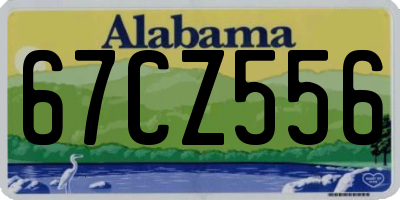 AL license plate 67CZ556