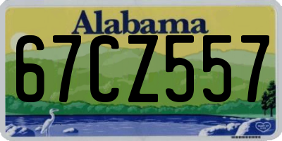 AL license plate 67CZ557