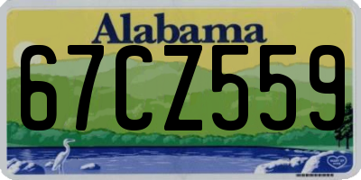 AL license plate 67CZ559
