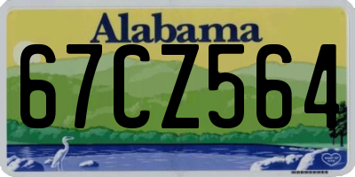 AL license plate 67CZ564